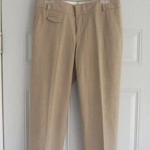 Banana Republic Wool Blend Stretch Pants Size 6~Tan Slim Ankle Pants Size 6~